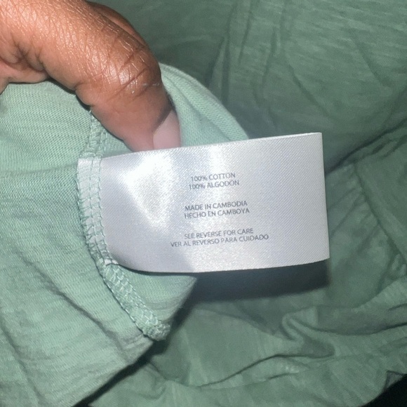 Gap Green Ruffle Mini Dress size Large - Picture 5 of 5